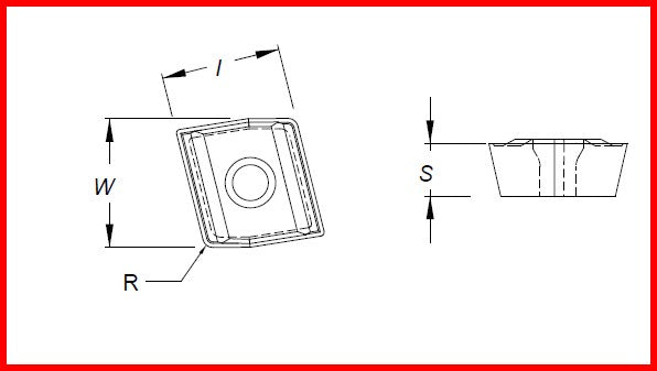 DIRECTDEX INTERMEDIATE INSERT WITH TES COAT FOR LONG CHIP-FORMING HEAT RESISTANT ALLOYS (35-54.99MM HEADS)